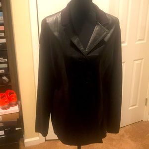 Leather and Knit jacket